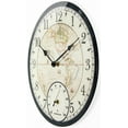 thumbnail image 4 of Infinity Instruments Orbis Black All Weather Clock Black Transitional Analog Display Wall Clock, 4 of 7