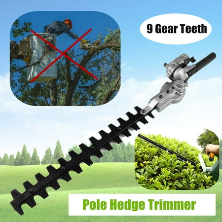 Aluminum Pole Hedge Trimmer Bush Cutter Head For Garden Multi Tool Pole Chainsaw★Tube Dia: 26 mm / 1 inch★ Fit for 139/140/GX35 32cc Gasoline Brushcutter