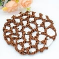 thumbnail image 4 of Jiaroswwei Women Bun Cover Hair Net Ballet Dance Skating Rhinestone Crochet Snood, 4 of 8