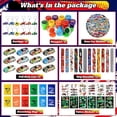 thumbnail image 2 of KISPATTI 122 PCS Race Car Party Favors, Racing Birthday Party Favors with Pull Back Cars Drawstring Bags Keychain Stamper Tattoo Stickers, Racecar Theme Party Supplies Goodie Bag for Boys Kids, 2 of 5