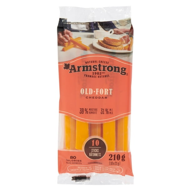 Bâtonnets de fromage Cheddar fort Armstrong 10x21g
