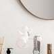 thumbnail image 1 of Estante de almacenamiento para accesorios de cabello, soporte para diademas para baño, soporte multifunción para diademas de pared para reloj, sala de Blanco, 1 of 8
