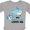 thumbnail image 4 of Inktastic My Grammy Loves Me with Cute Sharks Boys or Girls Long Sleeve Baby Bodysuit, 4 of 5