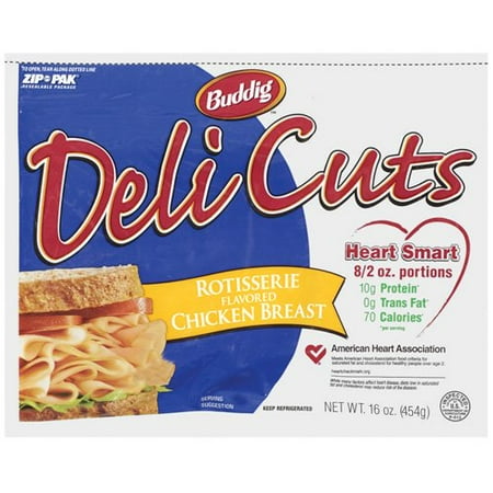 Buddig Deli Cuts Rotisserie Chicken Breast, 16 oz