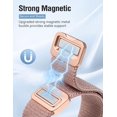 thumbnail image 5 of Wearlizer Stretch Nylon Watch Band Compatible with Apple Watch Bands 38/40/41/42/44/45/46/49mm Women Men Slim Magnetic Clasp Breathable Strap for Series 11/10/9/8/7/6/5/4/3/SE/Ultra, 5 of 6
