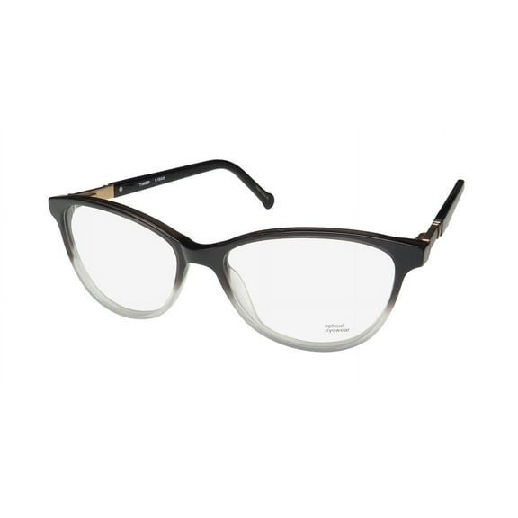 TIMEX 9:18 AM CAT EYE OVERSIZED LENSES ACETATE PLASTIC EYEGLASS FRAME/EYEWEAR
