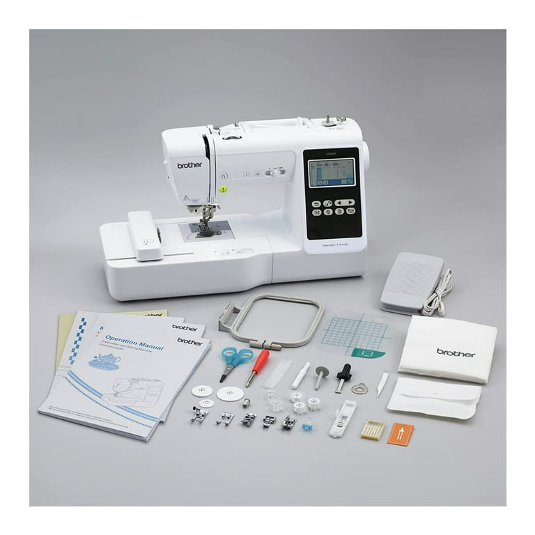 Brother LB5000 Sewing and Embroidery Machine, 80 Built-in Designs, 103  Built-in Stitches, Computerized, 4 x 4 Hoop Area, 3.7 LCD Touchscreen  Displa