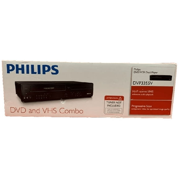 Philips DVP3355V DVD/VCR Combo (New)