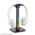 thumbnail image 1 of Headphone Stand RGB Light for Desk PC Gaming Headset Bottom Anti-slip with Type-C Ports Rechargeable Headset Display Support Bracket 7 Lighting Modes Switching Detachable Headphone, 1 of 7