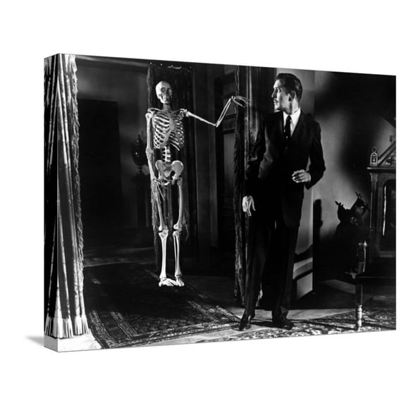 Art.com House On Haunted Hill, Vincent Price, 1959 Stretched Canvas Print Wall Art, 24" x 18"