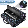 thumbnail image 6 of Zipper Binder with Shoulder Strap 2 inch 3 Ring Waterproof File Folder Organizer Bag 500 Sheet Colorful Dog Paw Prints, 6 of 8