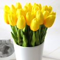 thumbnail image 3 of POINTERTECK 10Pcs Home Party Decor Artifical Real Touch Faux Leather Tulips, 3 of 6