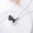 thumbnail image 3 of Collar SOULMEET con medallón de abeja en forma de corazón en plata de ley, 3 of 6