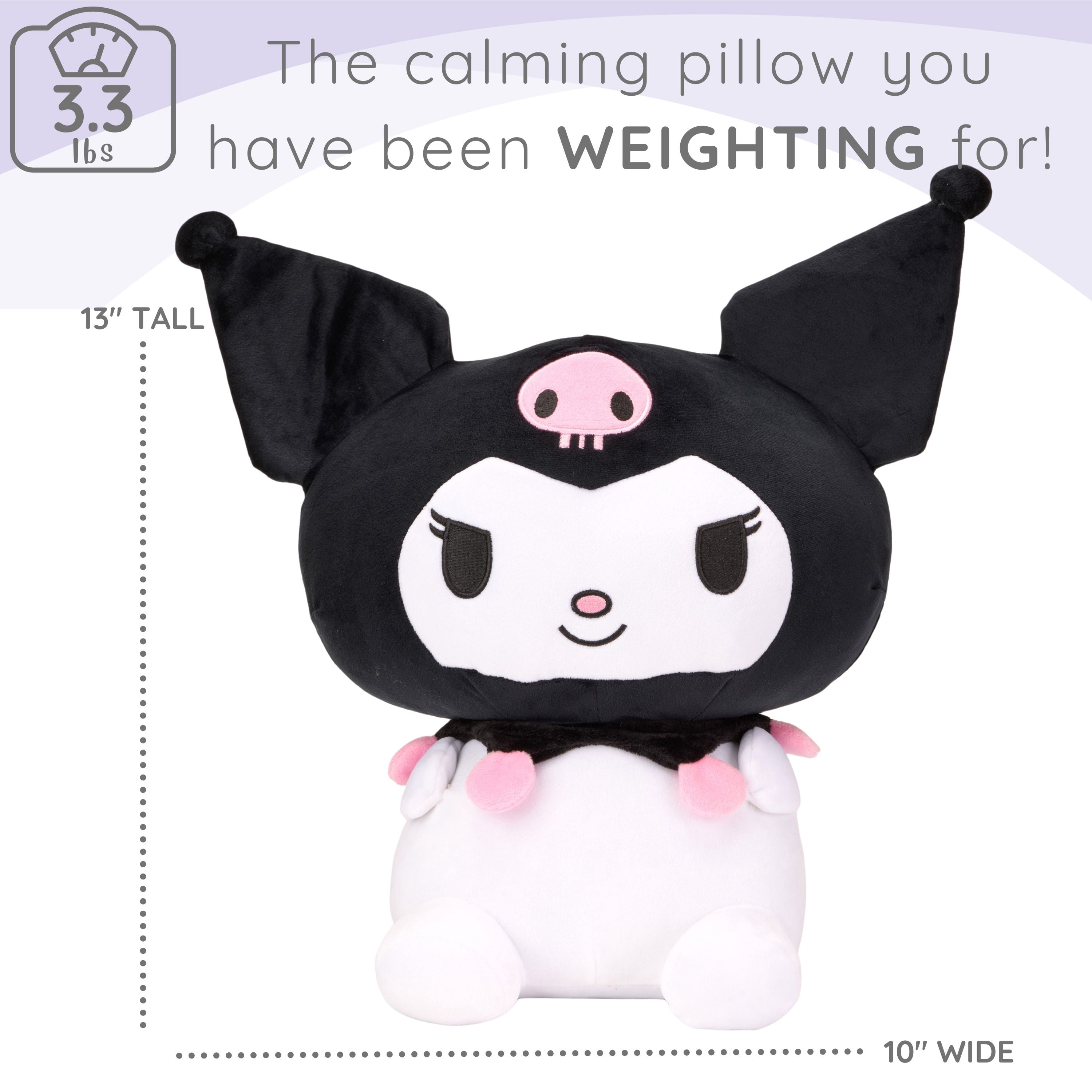Sanrio Kuromi Kids Kids Weighted Pillow Buddy, 3 lb Character Plush