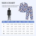 thumbnail image 4 of Salouo Butterflies1 Print Button-Front Long Sleeve Pajama Set for Men, Soft 2Pjs Men's Long Sleeve Sleepwear-Large, 4 of 7
