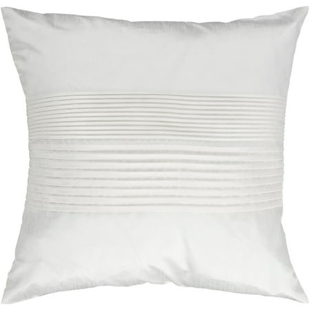 Art of Knot Pleated Hand Crafted Solid Decorative Pillow, White