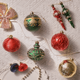 thumbnail image 5 of Valery Madelyn 70ct Christmas Ornaments, Red Green Gold Shatterproof Ornaments for Holiday Party Decor, 5 of 8