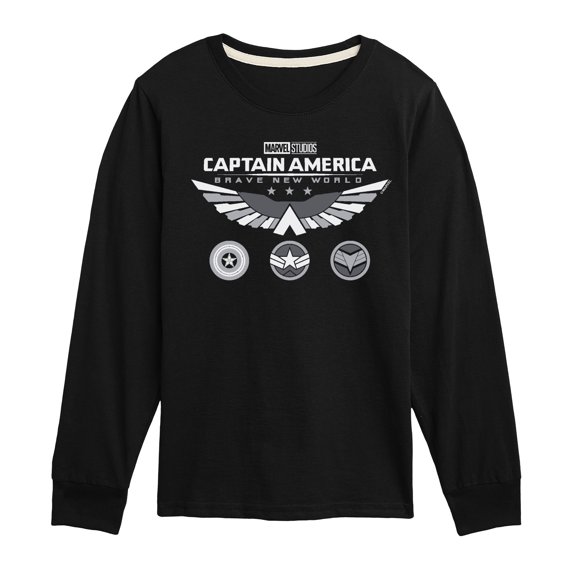 Marvel Captain America: Brave New World - Icons - Toddler And Youth Kids Long Sleeve Graphic T-Shirt