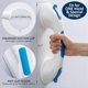 thumbnail image 4 of Shower Handles Suction, MAX 109 KG Safety Shower Grab Bars, No Drilling Handrail Waterproof (Blue,short), 4 of 4