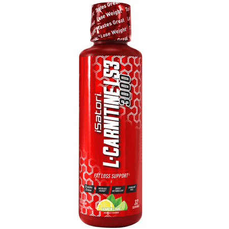 iSatori L-Carnitine LS3 Concentrated Liquid Fat Burner And Metabolism Activator - Fat Loss For Health And Fitness - Keto Friendly Weight Loss - Stimulant Free - Lemon Lime 3000mg (32 Servings)