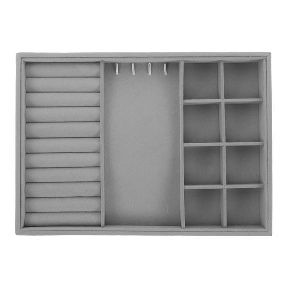 Jewelry Storage Tray for Drawer Organizer Inserts Stackable Ring Display Tray 1 Set Jewelry Showcase Holder Dresser Organizer