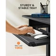 thumbnail image 6 of CHITOOMA Adjustable Height Electric Standing Desk with Keyboard Tray, Black, 6 of 6