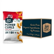 LesserEvil Fiery Power Curls, Grain Free, Minimally Processed, Avocado Oil, Egg White Protein, 4 Oz, Pack of 3