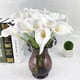 thumbnail image 2 of 10 Uds. Ramos de flores de lirio de PU artificiales de tacto Real, elegantes y realistas, 2 of 5
