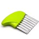 thumbnail image 3 of Stainless Steel Potato Carrot Chip Vegetable Crinkle Wavy Chopper Cutter French Fry Slicer 1 Pack/Set, Green, 3 of 3