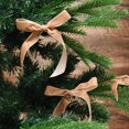 thumbnail image 2 of FRAÎCHE Holiday Brown Velvet Bow Clips Ornament Set, 6 pack, 2 of 4