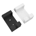 thumbnail image 5 of Soporte para rizador de pelo para baño, estante de almacenamiento de rizador de acero inoxidable montado en la pared, color blanco y negro, 2 uds., 5 of 5