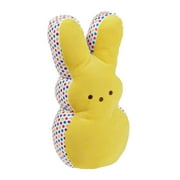 Peeps Embellished Bunny Plush Toy, Yellow, 17-inches