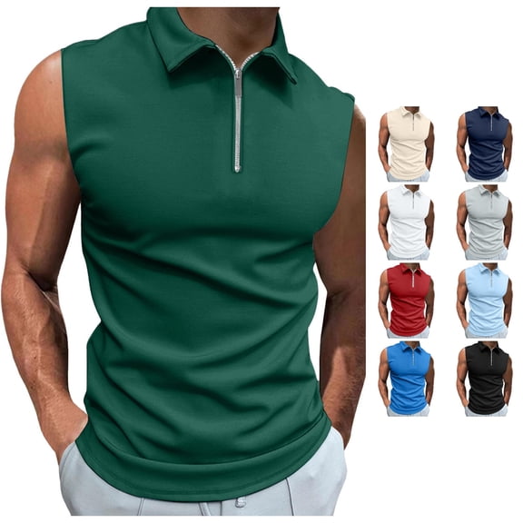 Men's Sleeveless T Shirt Casual Solid Holiday Shirts Casual Vest Tops Sports Garment Mens Vest Long Sleeve T Shirts for Men Pack Large Tall T Shirts Tops for Men Loose Fit Mens Shirts Packs 2xl Tall