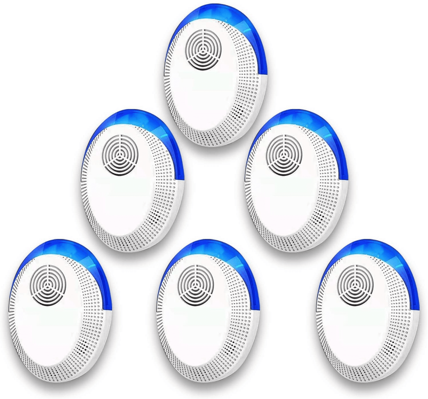 Ultrasonic Pest Repeller 6 Packs, Ultrasonic Pest Repellent Electronic Plug in Indoor Mouse Repellent, Pest Control for for Mouse,Roaches,Rats,Bug, Insects