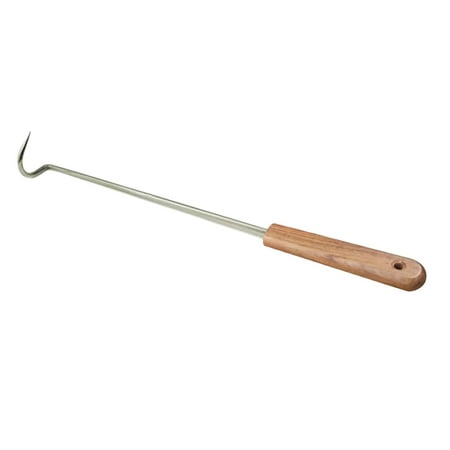 

Hanyhaptoutdoor Barbecue Tool Stainless Steel Meat Fork Lamb Spare Fork Solid Wood Handle Heat Proof Handle Easy to Carry (Khaki)
