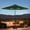Dark Green, variant on NeoNiches 10FT Solar Led Patio Umbrella with Base Included, 32 LED Lights, 8 Sturdy Ribs, Fade Resistant Waterproof POLYESTER DTY Canopy for Garden, Lawn, Deck, Backyard & Pool, Red