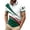 White, variant on Mens Golf Polo Men's Short Sleeve Button Front Polo Shirt Italian Flag Print Lightweight Summer Golfwear Modern Fit Performance Top Breathable White L