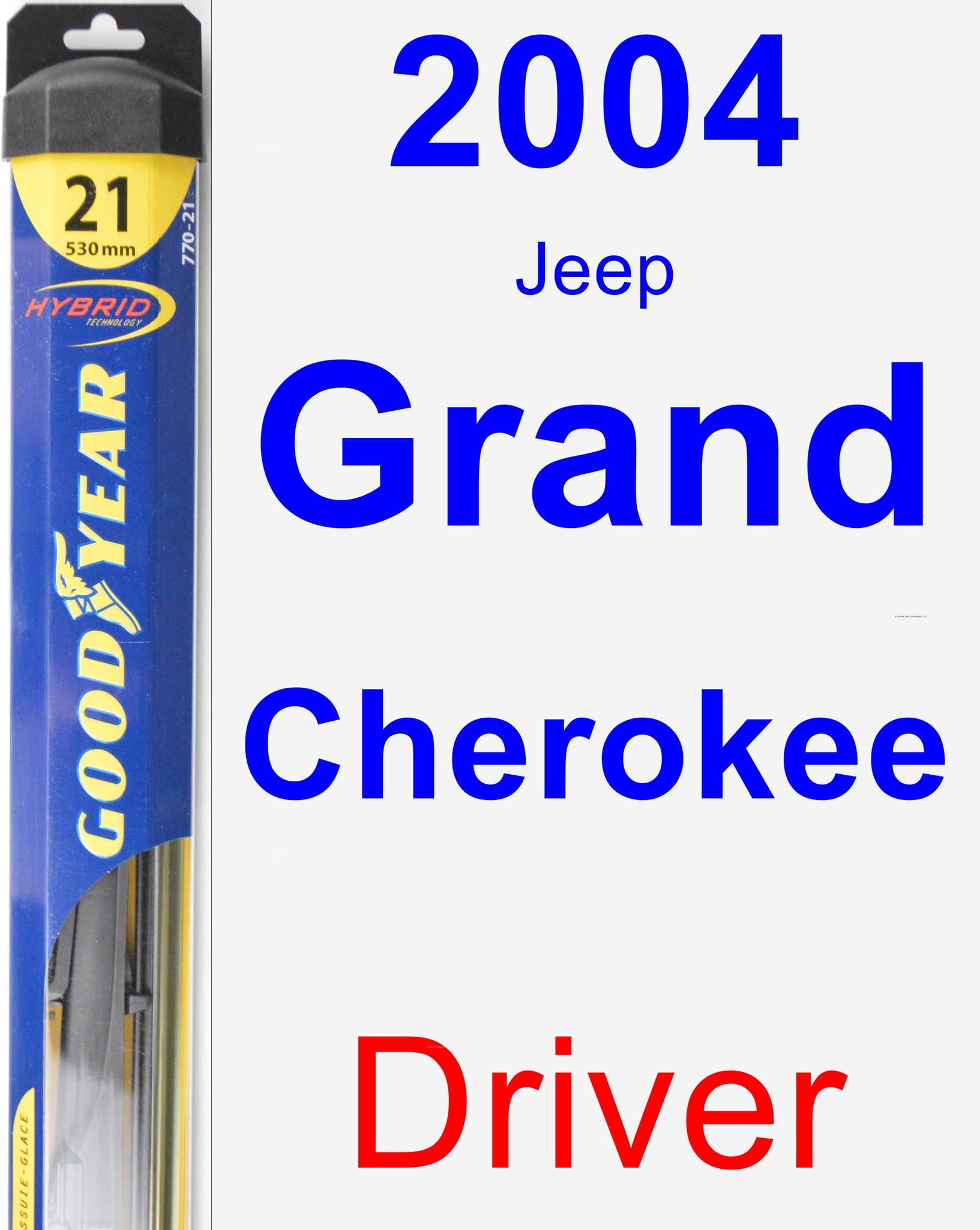 2004 Jeep Grand Cherokee Driver Wiper Blade Hybrid