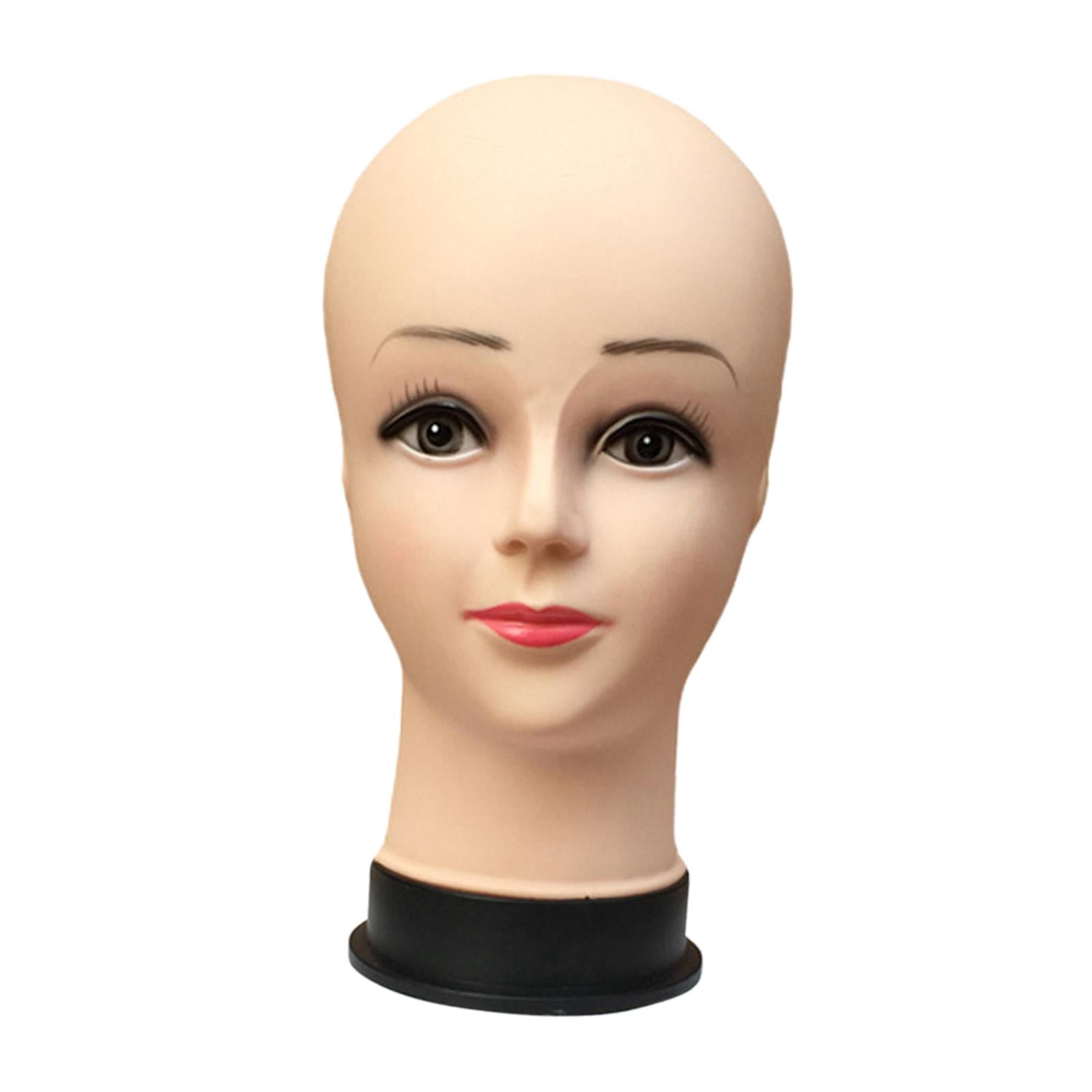 Gazechimp Female Bald Mannequin Head Foam Display Head for Headset Foam Making Display