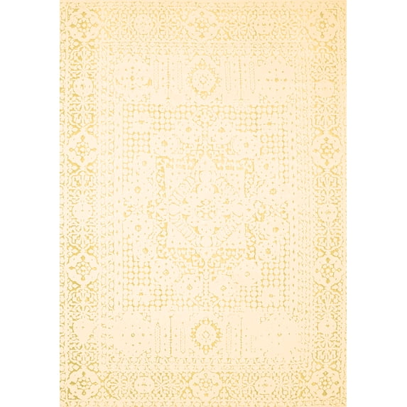 Ahgly Company Indoor Rectangle Solid Brown Modern Area Rugs, 2' x 4'