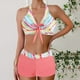 thumbnail image 1 of Traje de baño para mujer Traje de baño dividido con estampado grande para mujer Falda de bikini Traje de baño dividido Trajes de baño para mujer, 1 of 6