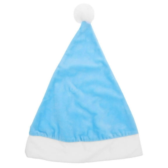 1pc Blue Santa Claus Hat Christmas Hat Singing Decoration For Kid Adult Xmas Festival Decor Gift Bag