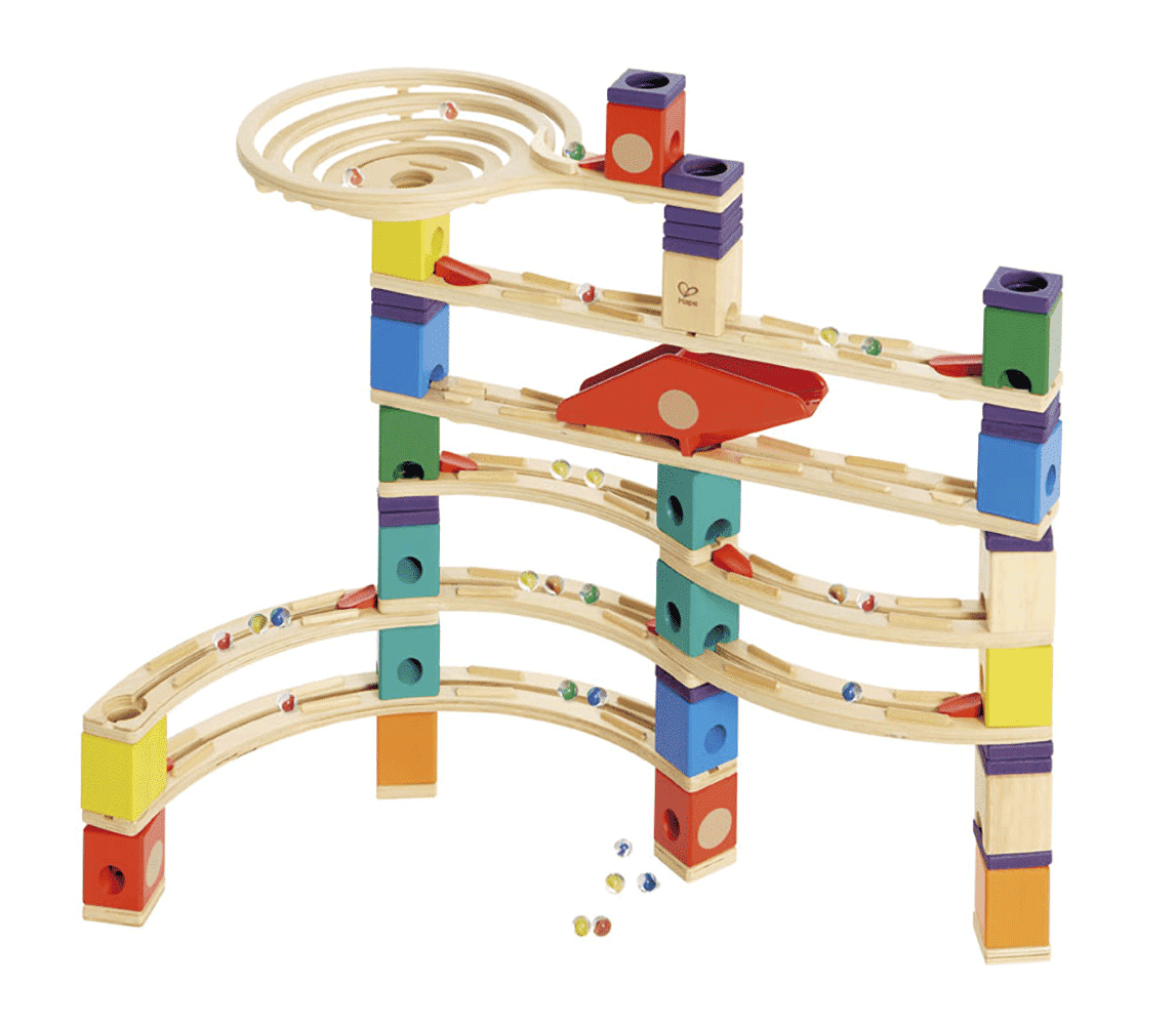 Hape Quadrilla Vertigo Wooden Marble Run Race Maze Toy Construction Hape Quadrilla Vertigo Wooden Marble Run Race Maze Toy Construction Building Set Com