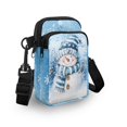 thumbnail image 3 of HELLHERO Christmas Snowman Music with Shoulder Strap Crossbody Bag for Adults Daily Use Travel Crossbody Purse Polyester 4.33"x1.97"x7.09", 3 of 7