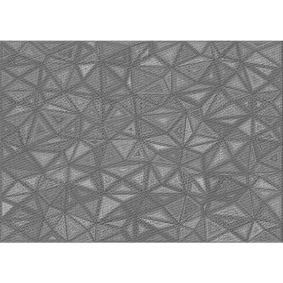 Ahgly Company Indoor Rectangle Patterned Ash Gray Area Rugs, 7' x 9'