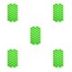thumbnail image 1 of Monstrate Molde de hielo Silicona DIY Pudín Jelly Cube Bandeja 37 Rejillas Panal Contenedor para hacer hielo, Verde Verde 5piezas Monstrate CBP169373, 1 of 6