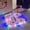 Pink, variant on Light Up Slippers for Women, Motion Sensor LED Slides with Cartoon Eyes, Non Slip Sole Indoor Outdoor Comfort Sandals, Funny Glow Shoes