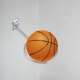 thumbnail image 3 of Soporte de pared para balón de fútbol americano, estante de almacenamiento para balones, colgador para cascos, sala de deportes Plata, 3 of 8