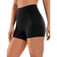 thumbnail image 1 of Shorts CRZ YOGA Sensación Desnuda Cintura Alta 7.6 cm Negro Talla L, 1 of 7