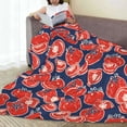thumbnail image 6 of Honeii Hand Drawn Tomatoes Print Fleece Blanket - Throw Blanket for Bed, Sofa, Couch, Camping, and Travel , Microplush Ultra Soft Warm Blanket-50"x40", 6 of 7
